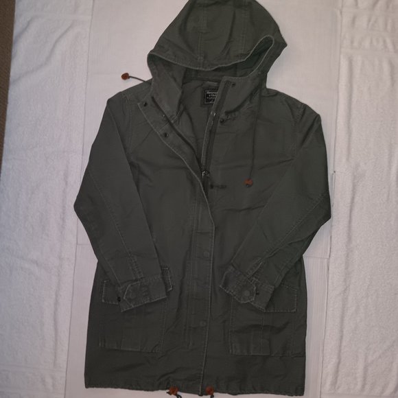 ABERCROMBIE & FITCH HOODIE UTILITY JACKET - Picture 3 of 8